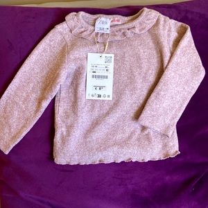 Super soft pale purple baby girls sweater